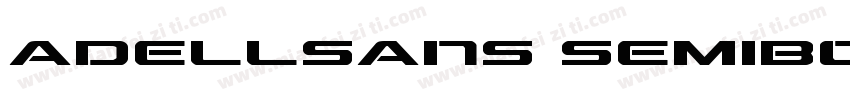 adellsans semibold字体转换